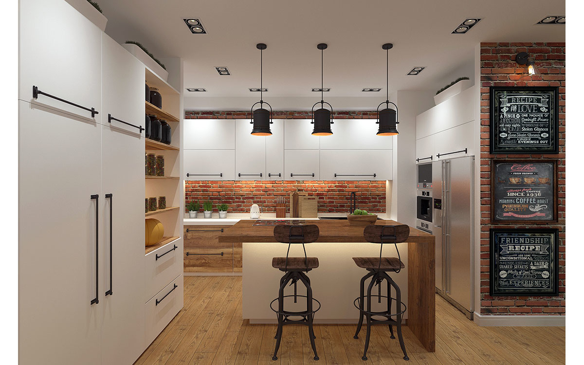 X12 - Projekt domu parterowego 260 m2 z garażem, 3 sypialniami i dużą kuchnią-salonem / 4