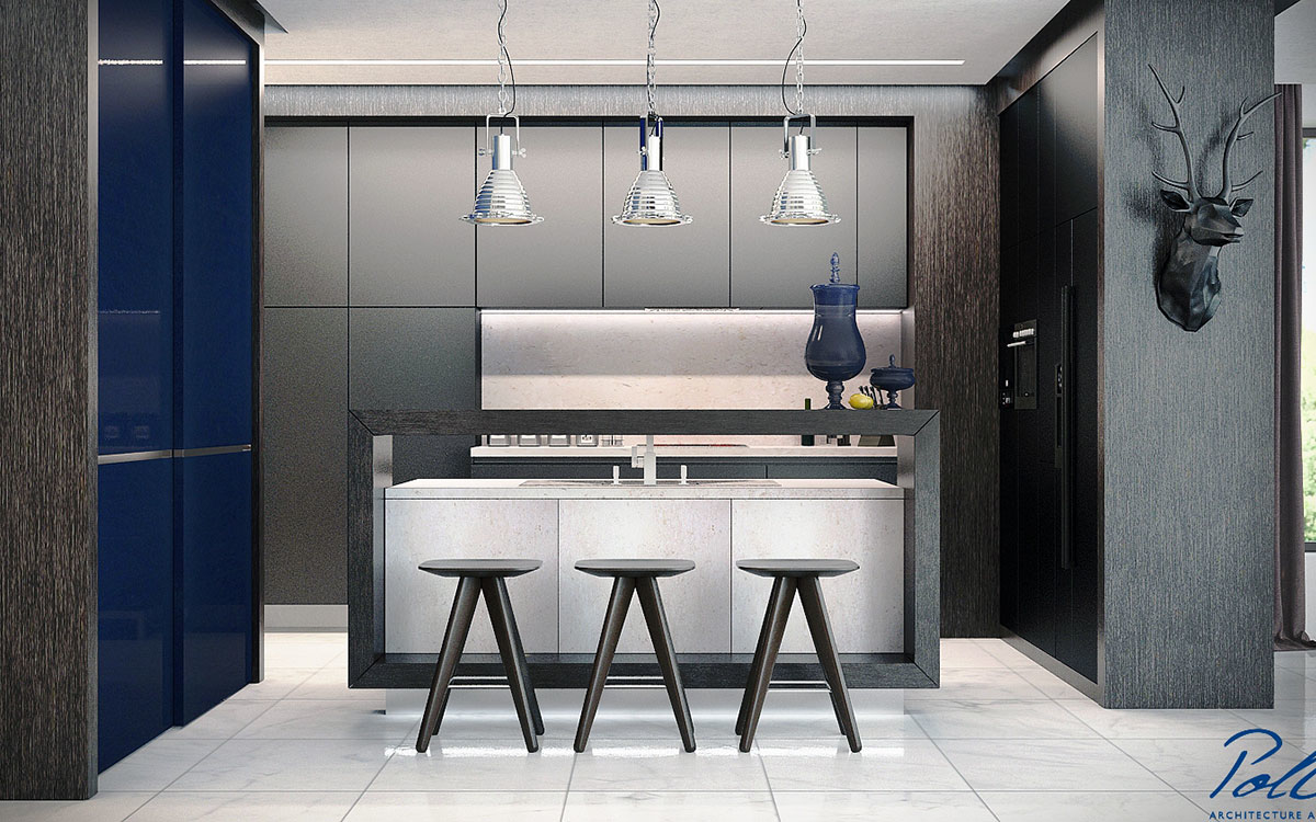 X12 - Projekt domu parterowego 260 m2 z garażem, 3 sypialniami i dużą kuchnią-salonem / 27