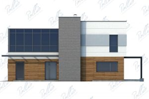 X5 - Projekt domu piętrowego z tarasem nad garażem, 4 sypialniami, dużym tarasem i ogrodem zimowym. / 7
