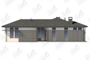 X16 - Projekt domu parterowego w kształcie litery L, do 150 m², z zamkniętą kuchnią i 3 sypialniami. / 7