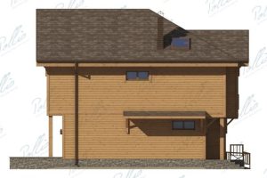 X24 - Projekt domu piętrowego 150 m2 z betonu komórkowego z 5 sypialniami i dużym tarasem / 15