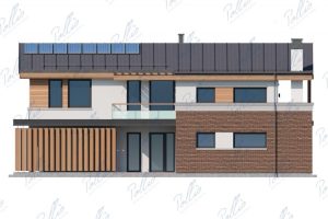 X25 - Projekt domu piętrowego o pow. do 170 m2 na wąską działkę z antresolą / 8