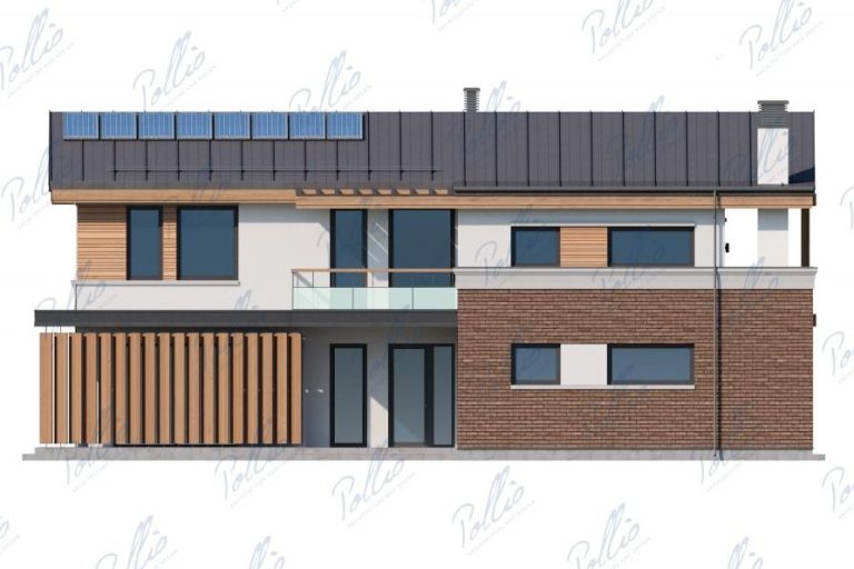 X25 - Projekt domu piętrowego o pow. do 170 m2 na wąską działkę z antresolą / 8