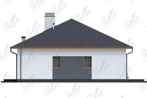 X36 - Projekt małego parterowego domu do 120 m2 z 2 sypialniami, gabinetem i tarasem / 5