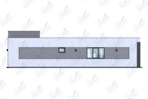 X32 - Projekt małego parterowego domu z dużymi przeszkleniami / 5