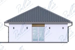 X51 - Projekt parterowego bliźniaka dwulokalowego z dachem czterospadowym, bez garażu / 6
