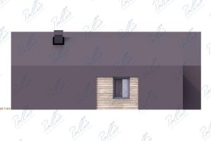 X35 - Projekt domu parterowego w kształcie litery U w stylu stodoły z pustką nad salonem / 6