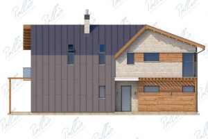X13 - Projekt domu piętrowego do 200 m2 na wąską działkę z 4 sypialniami i gabinetem / 8