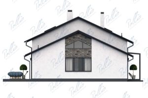 X41 - Projekt domu parterowego z poddaszem do adaptacji i wysokim sufitem nad salonem. / 6