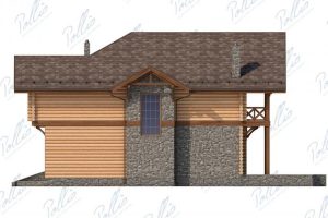 X17 - Projekt piętrowego domu szkieletowego 11 × 12 z otwartą kuchnią, 3 sypialniami i tarasem / 8