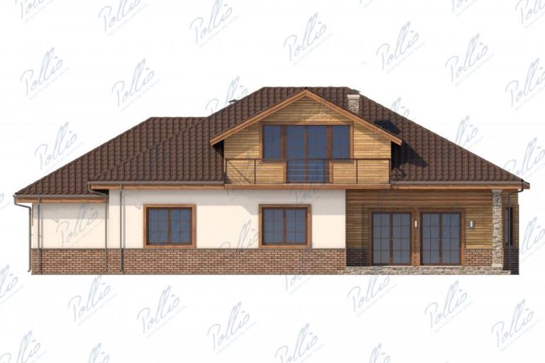 X1A - Projekt domu o powierzchni do 270 m², z poddaszem do adaptacji, 3 sypialniami na parterze i otwartą kuchnią. / 4