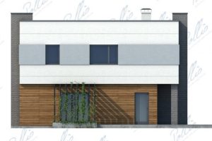 X5 - Projekt domu piętrowego z tarasem nad garażem, 4 sypialniami, dużym tarasem i ogrodem zimowym. / 6