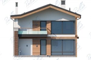 X25 - Projekt domu piętrowego o pow. do 170 m2 na wąską działkę z antresolą / 7