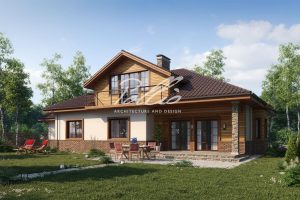 X1A - Projekt domu o powierzchni do 270 m², z poddaszem do adaptacji, 3 sypialniami na parterze i otwartą kuchnią. / 2