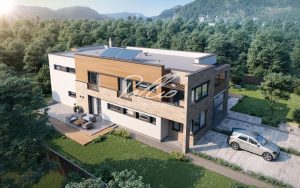 X23 - Projekt dużego piętrowego domu z piwnicą, gabinetem, 6 sypialniami i antresolą / 5