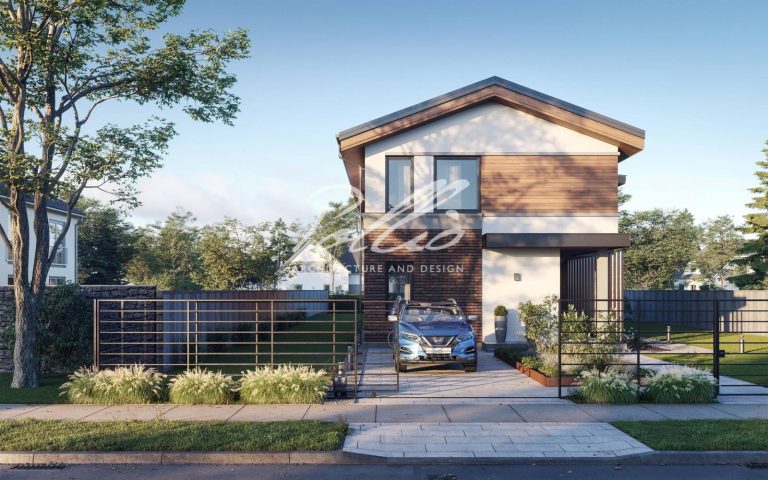 X25 - Projekt domu piętrowego o pow. do 170 m2 na wąską działkę z antresolą / 4