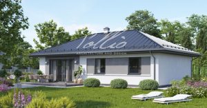 X33 - Projekt domu parterowego o pow. 100m2 z 3 sypialniami i dachem czterospadowym / 2