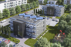 Xb3 - Projekt nowoczesnego budynku wielorodzinnego na 14 mieszkań z dużymi tarasami i komórkami lokatorskimi / 3
