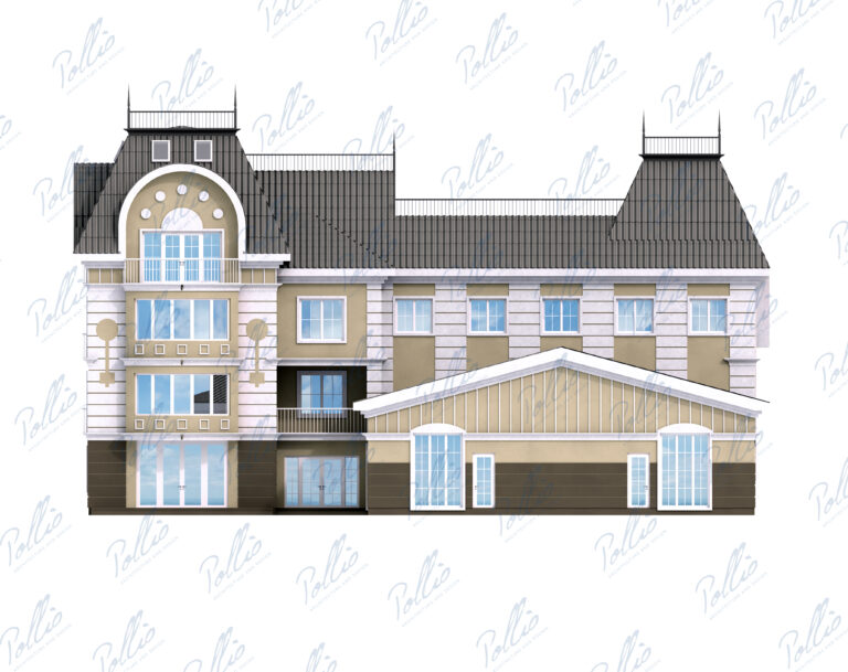 Xb7 - Projekt nowoczesnego hotelu i pensjonatu z restauracją, salą bankietową i windą / 9