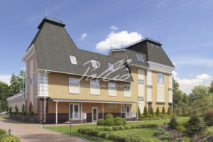 Xb7 - Projekt nowoczesnego hotelu i pensjonatu z restauracją, salą bankietową i windą / 6